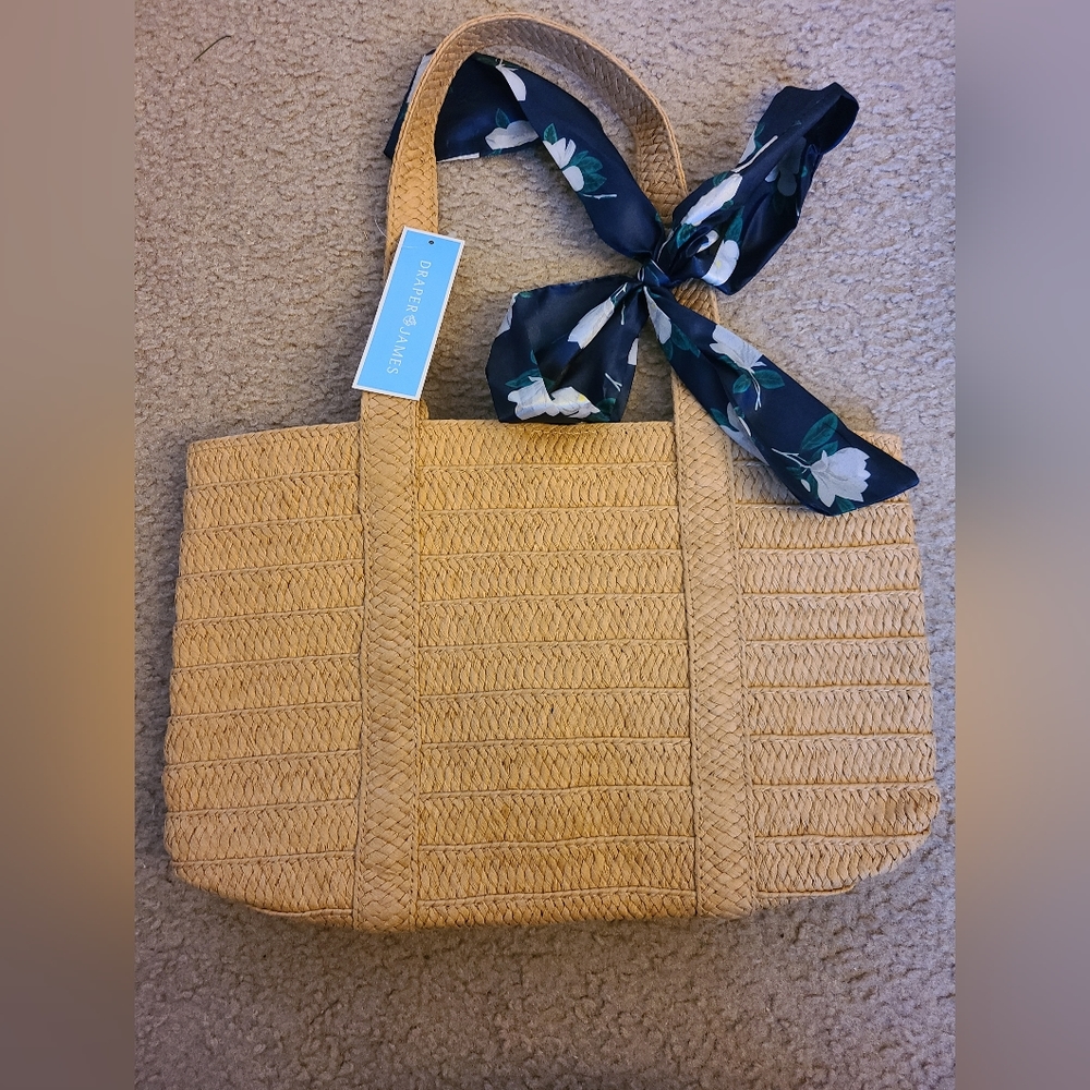 Draper James Small Straw Tote